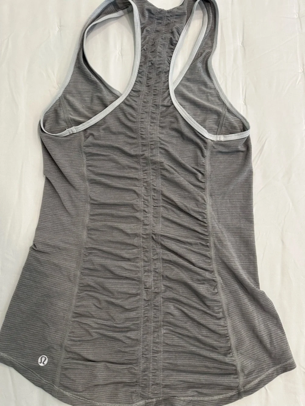 lululemon athletica Gray 'RUNNER UP' Racerback Tank - Picture 2 of 2